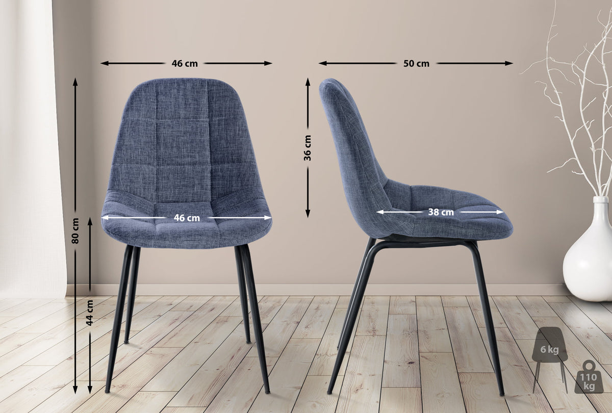 Stuhl Tom Stoff – Ansicht 2