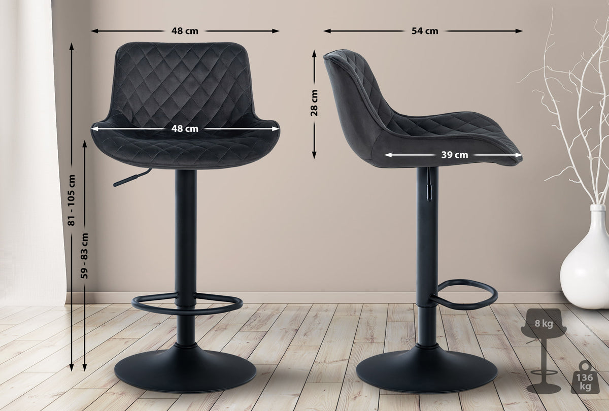Barhocker Minosa Samt – Ansicht 8