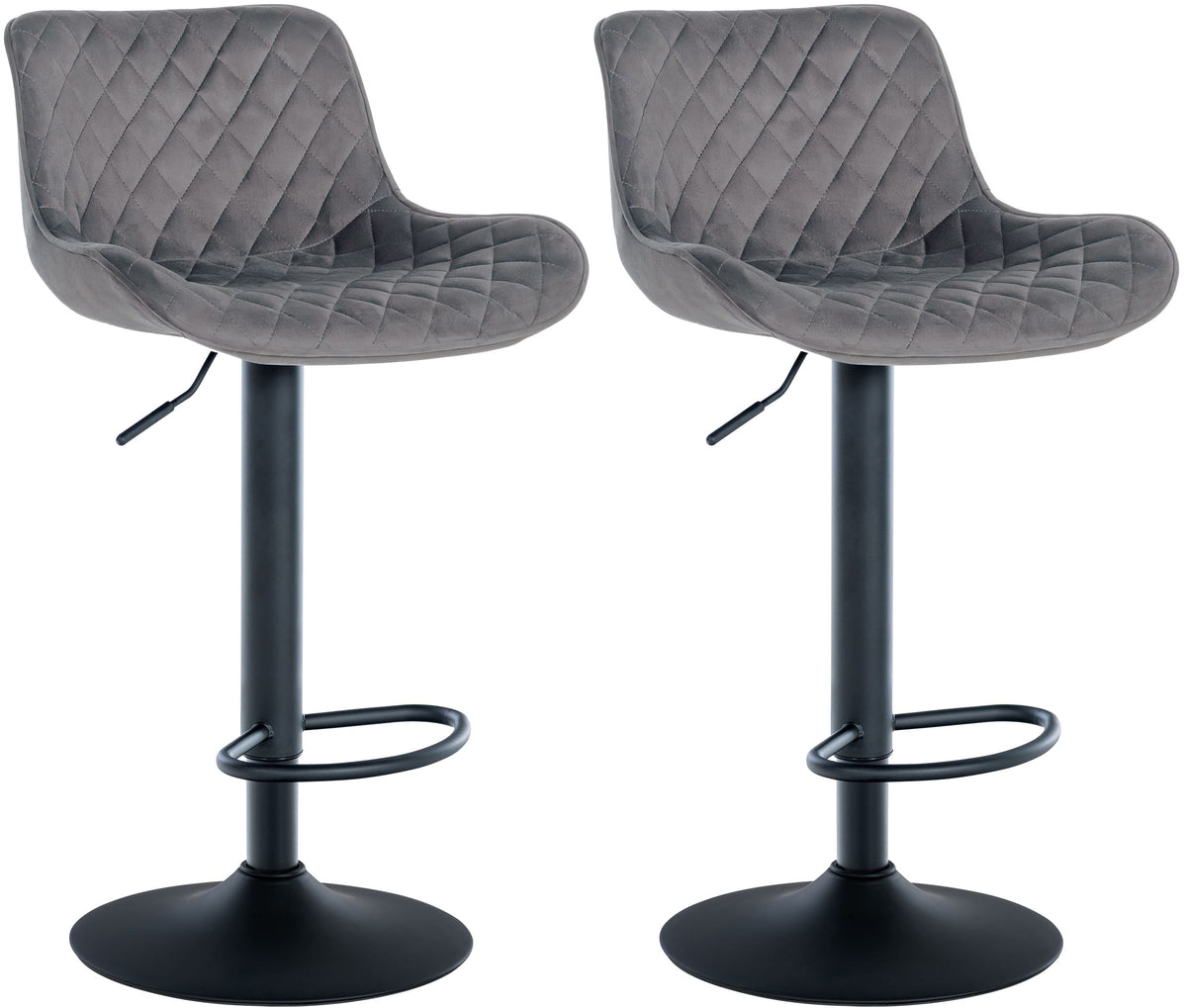 2er Set Barhocker Minosa Samt – Ansicht 13