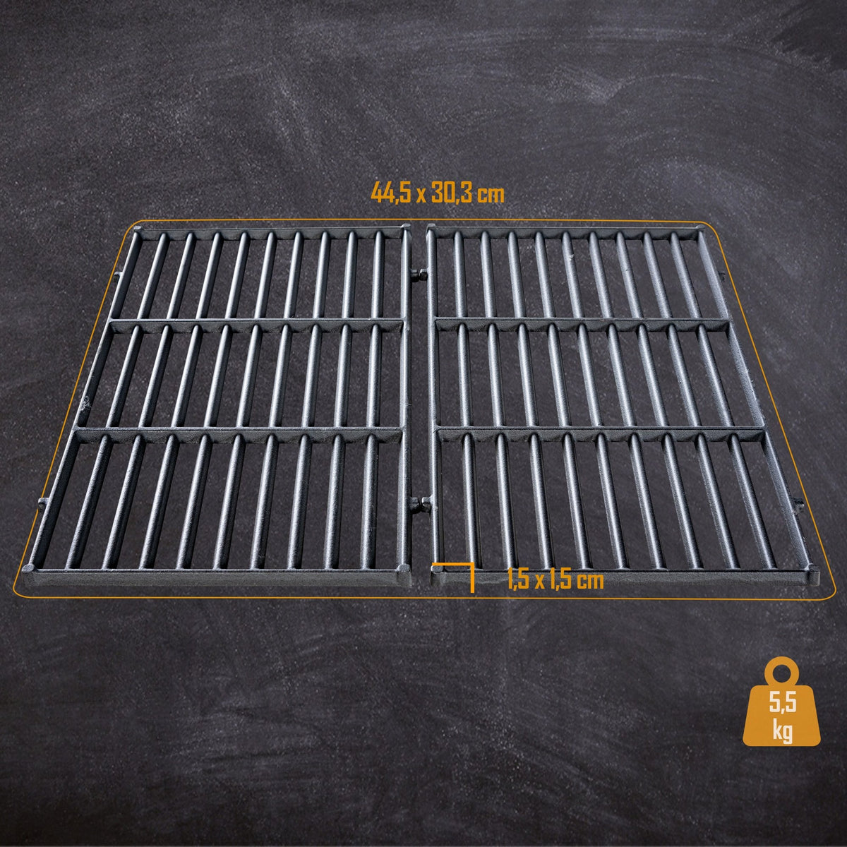 Grillrost Set 44,5x30,3 cm – Ansicht 2