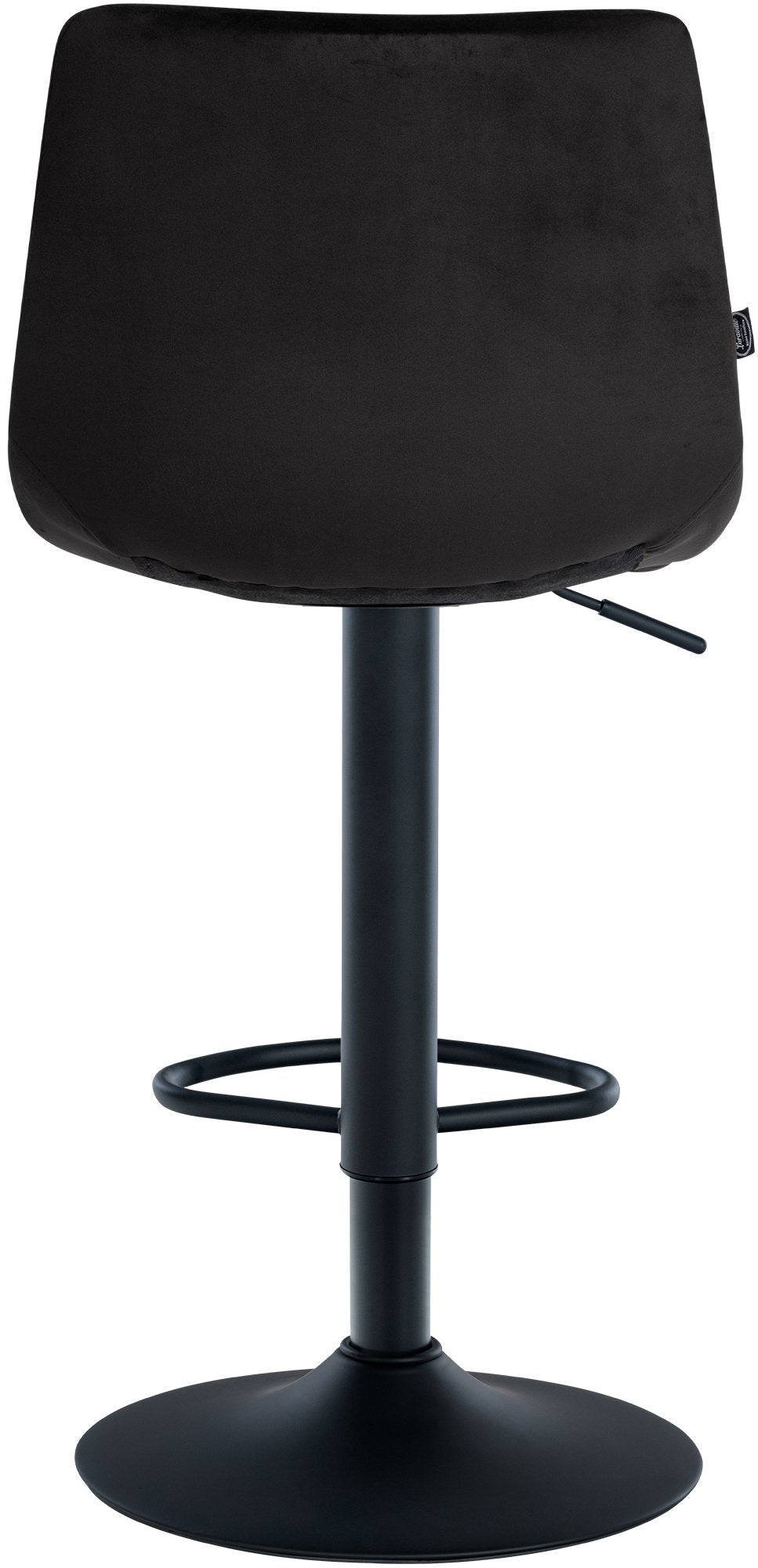 Barhocker Jerry Samt schwarz – Ansicht 6