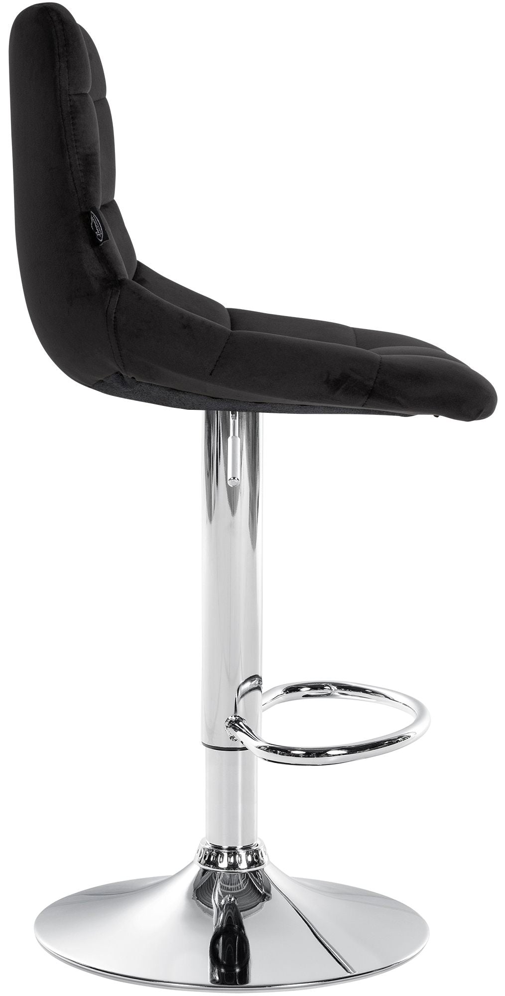 Barhocker Jerry Samt chrom – Ansicht 4