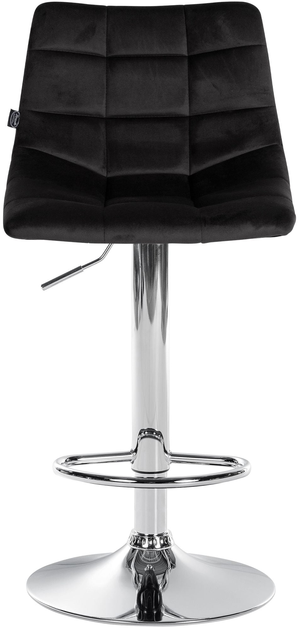 Barhocker Jerry Samt chrom – Ansicht 3