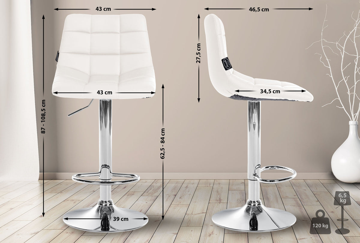 Barhocker Jerry Kunstleder chrom – Ansicht 9