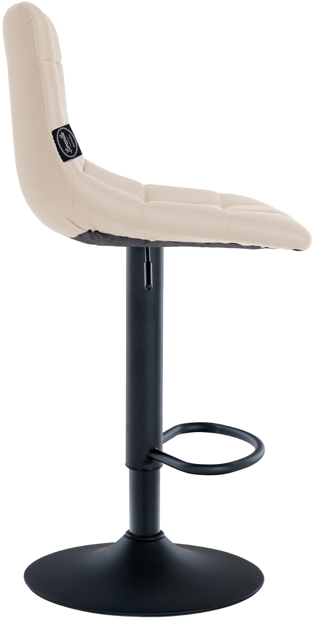 Barhocker Jerry Kunstleder schwarz – Ansicht 18