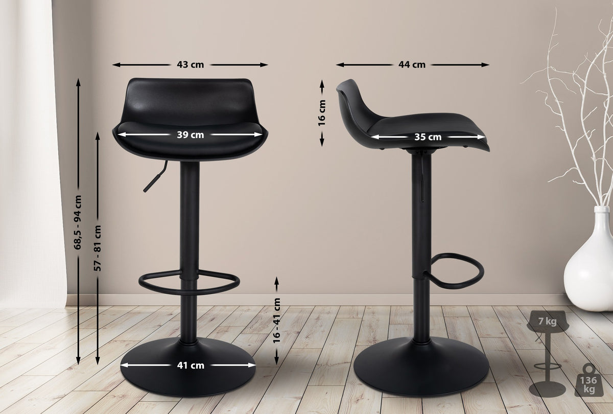 Barhocker Aveiro Kunstleder – Ansicht 2