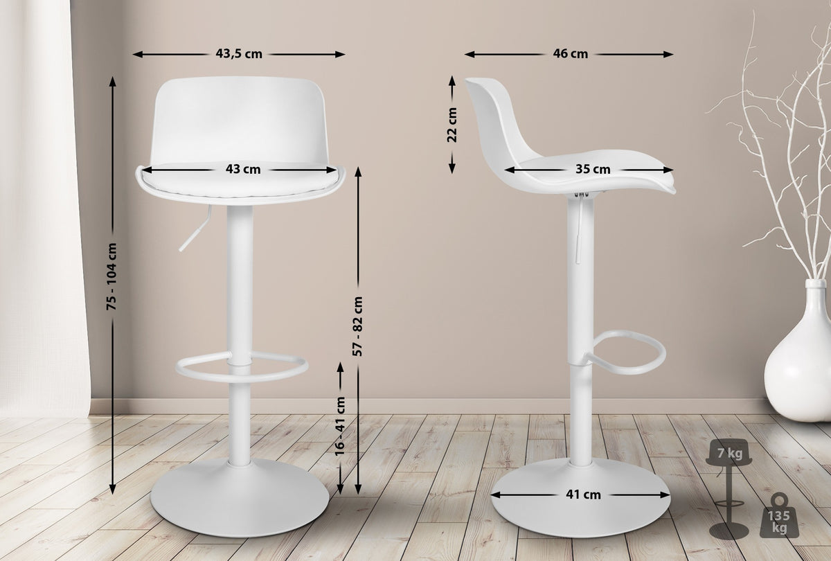 Barhocker Almada Kunstleder – Ansicht 9