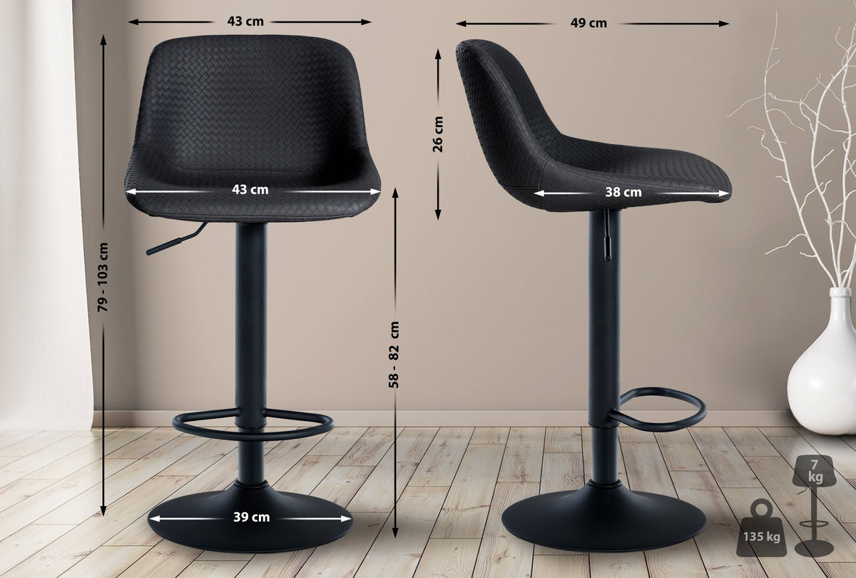 Barhocker Loft Kunstleder – Ansicht 2