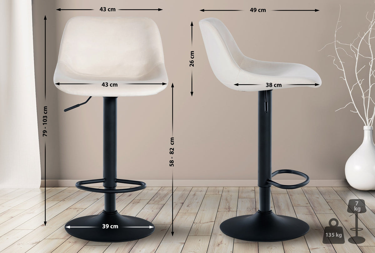 Barhocker Loft Samt – Ansicht 2