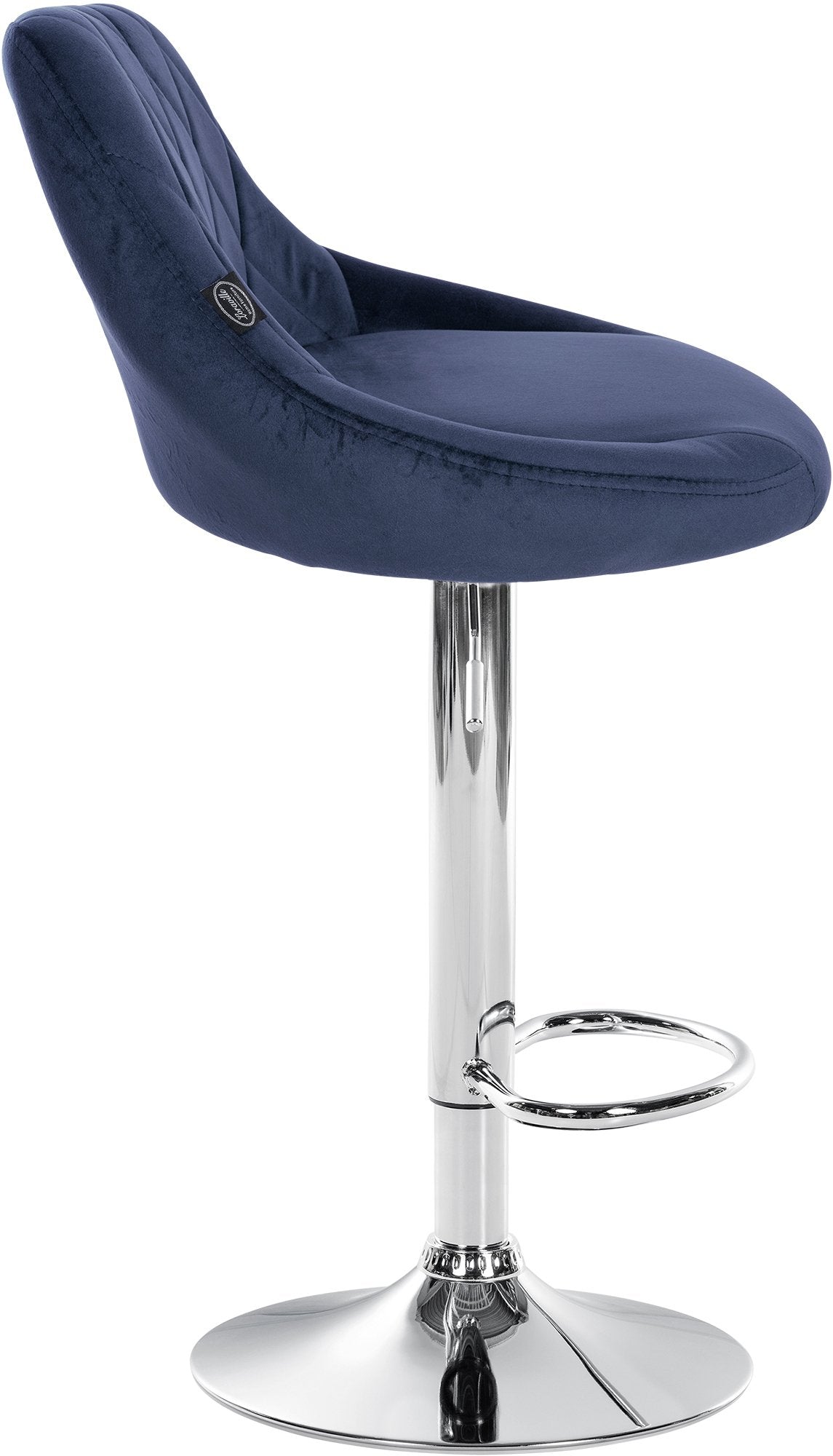 Barhocker Lazio Samt chrom – Ansicht 12