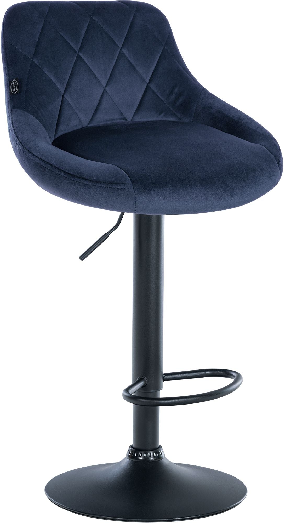 Barhocker Lazio Samt schwarz – Ansicht 9