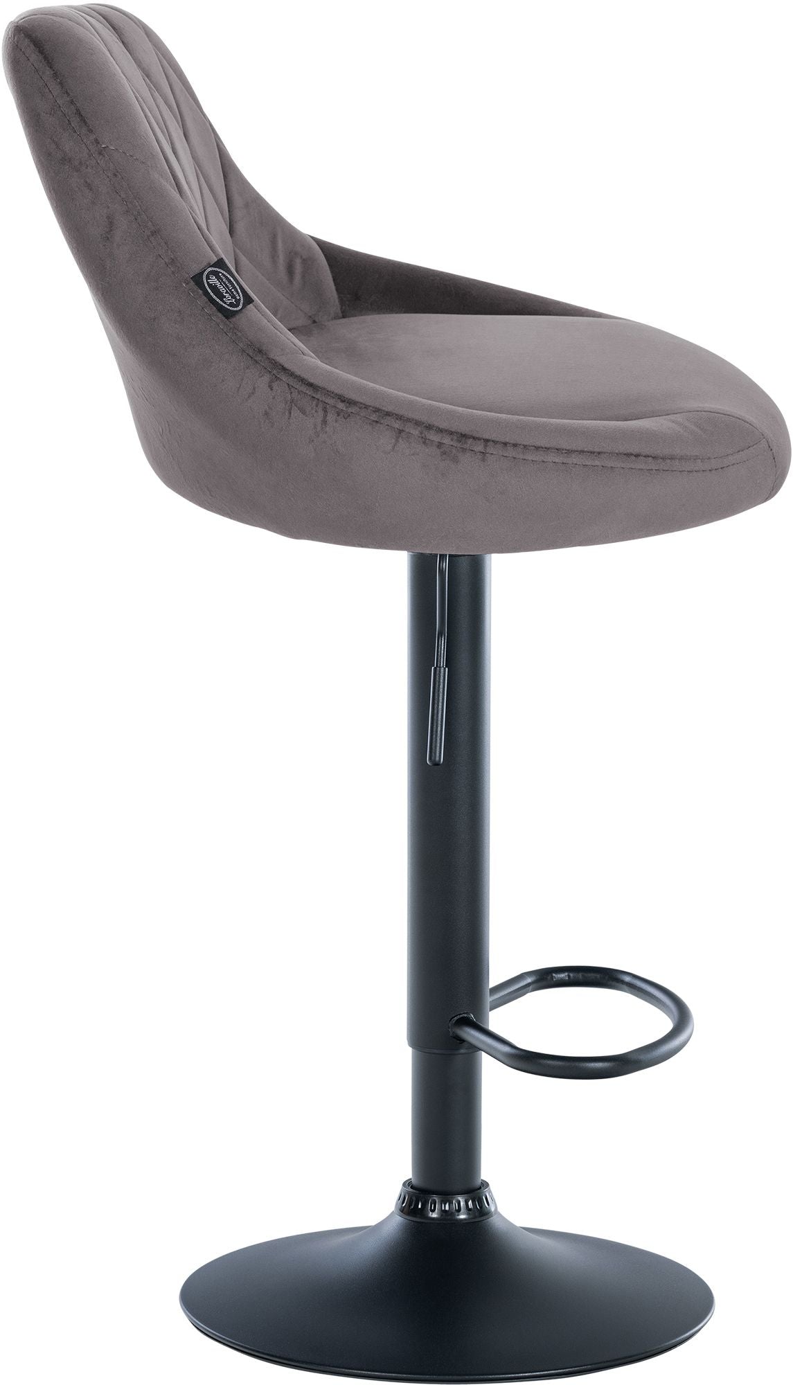 Barhocker Lazio Samt schwarz – Ansicht 20