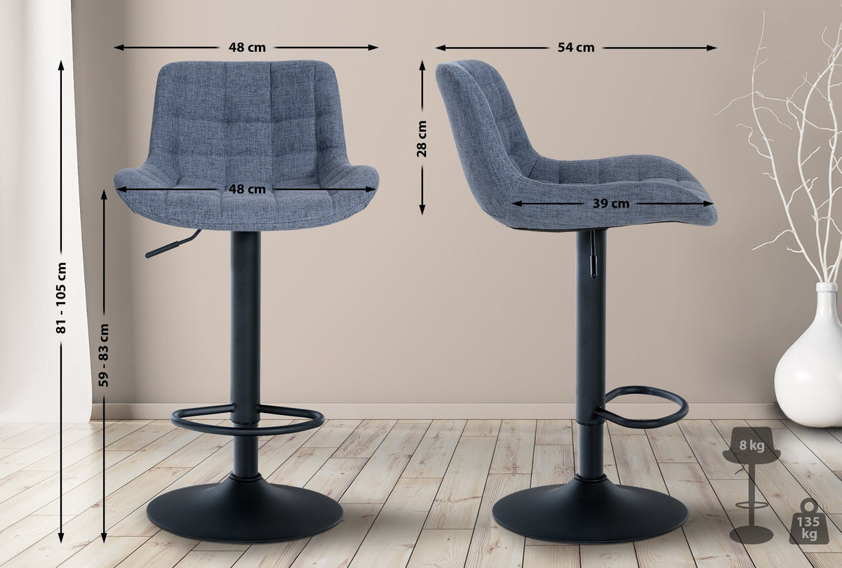 Barhocker Tover Stoff – Ansicht 9