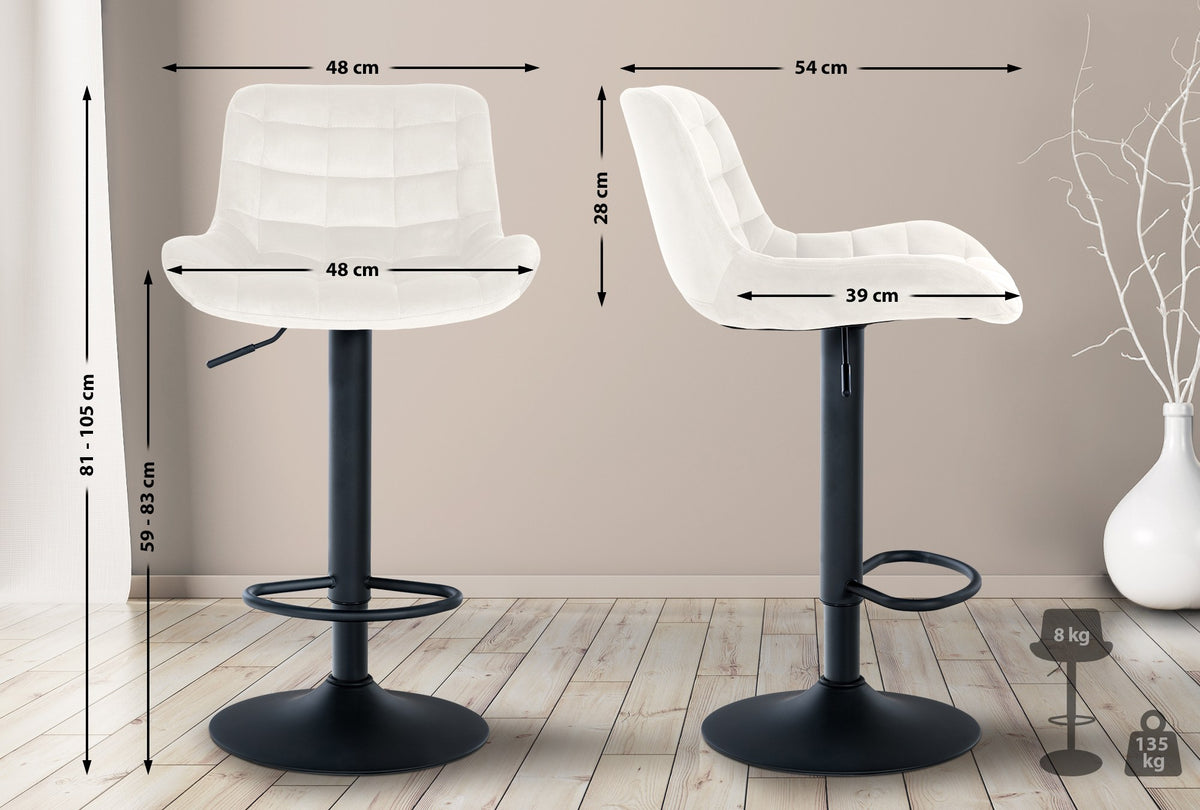 Barhocker Tover Samt – Ansicht 2