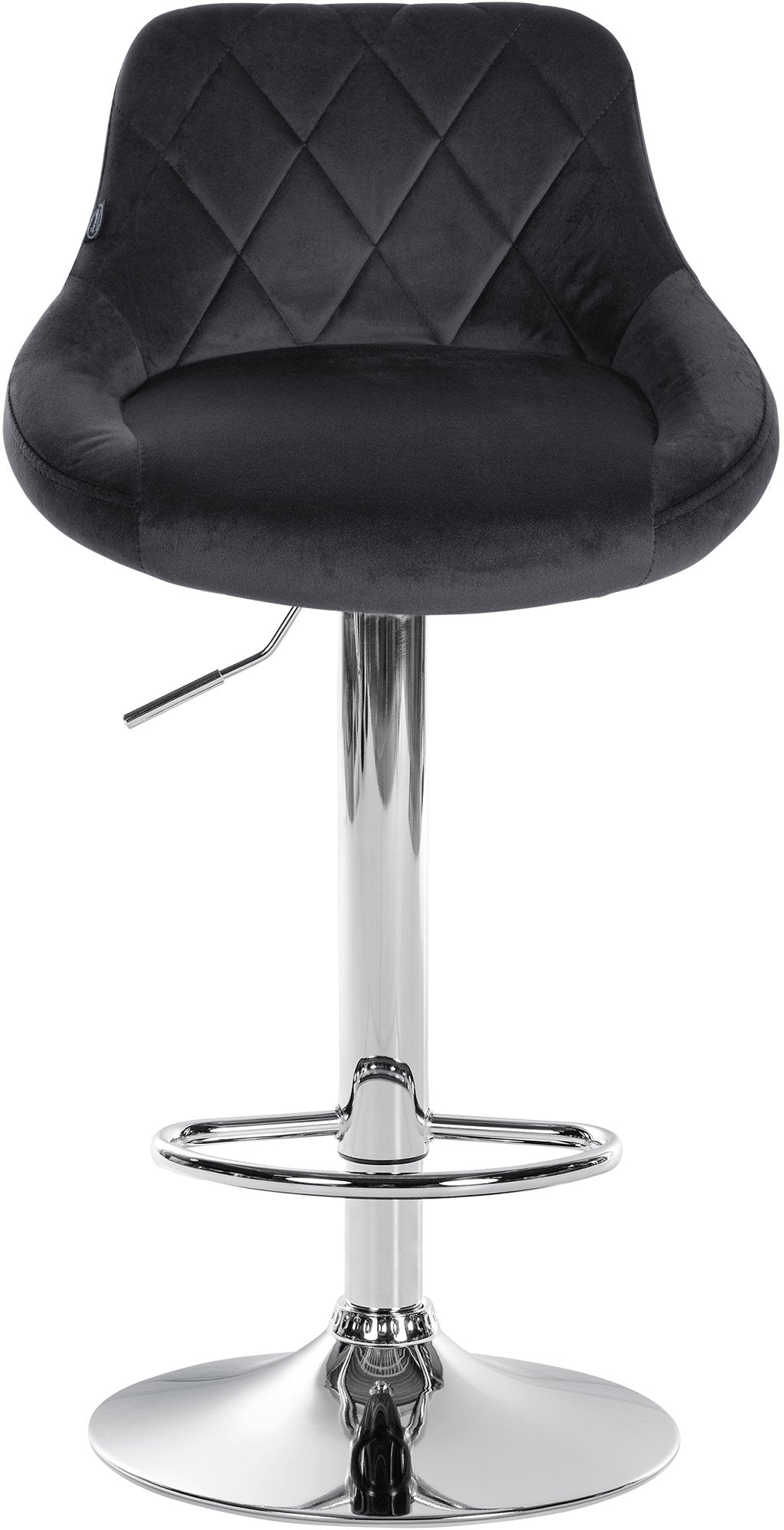 Barhocker Lazio Samt chrom – Ansicht 3