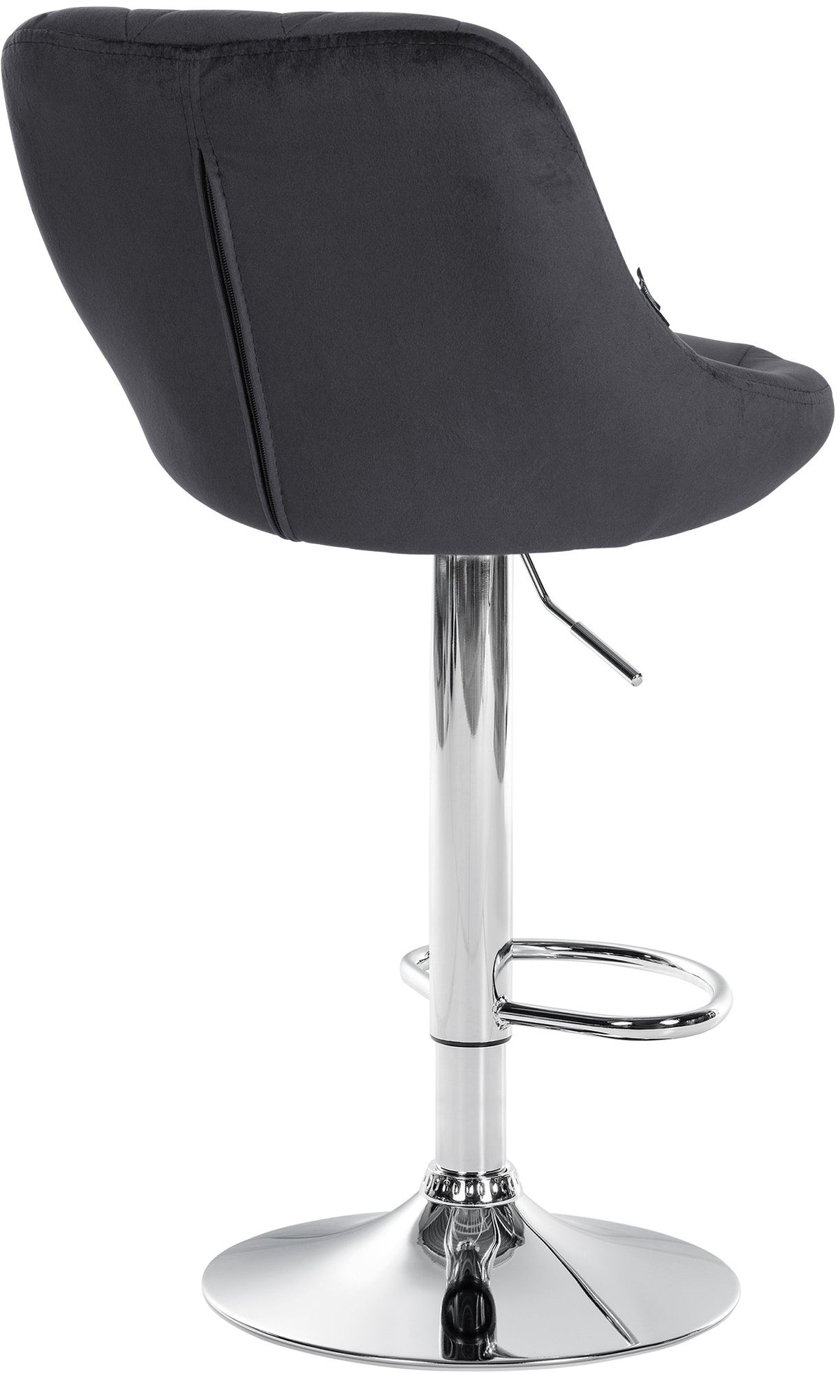 Barhocker Lazio Samt chrom – Ansicht 5