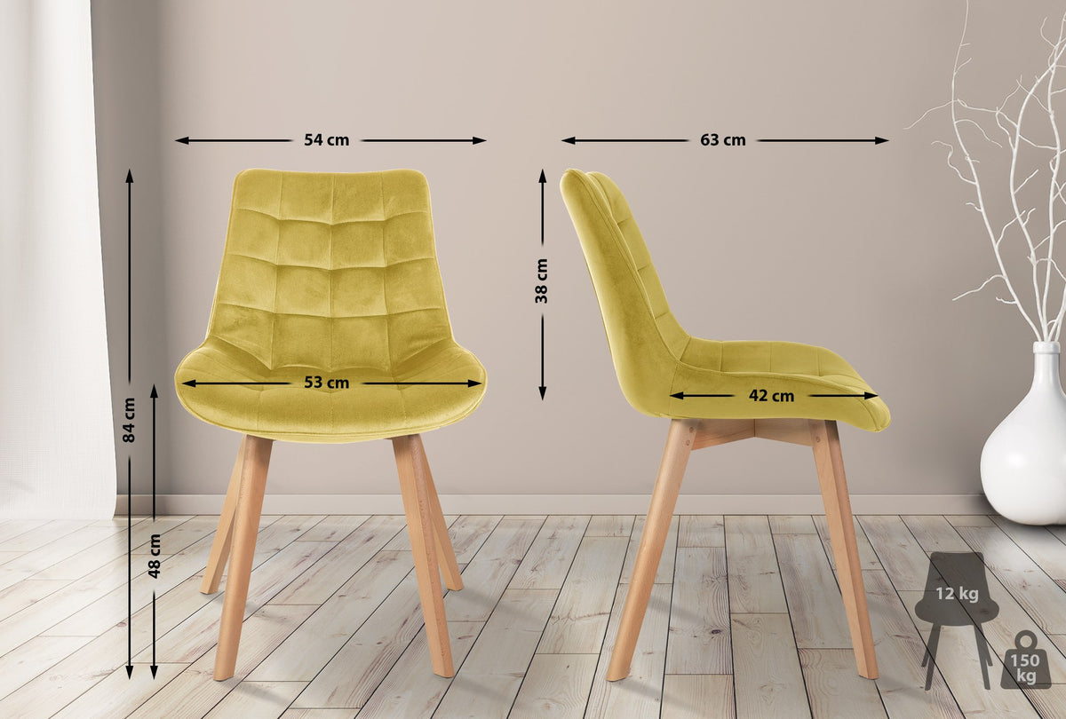 Stuhl Brook Samt – Ansicht 16