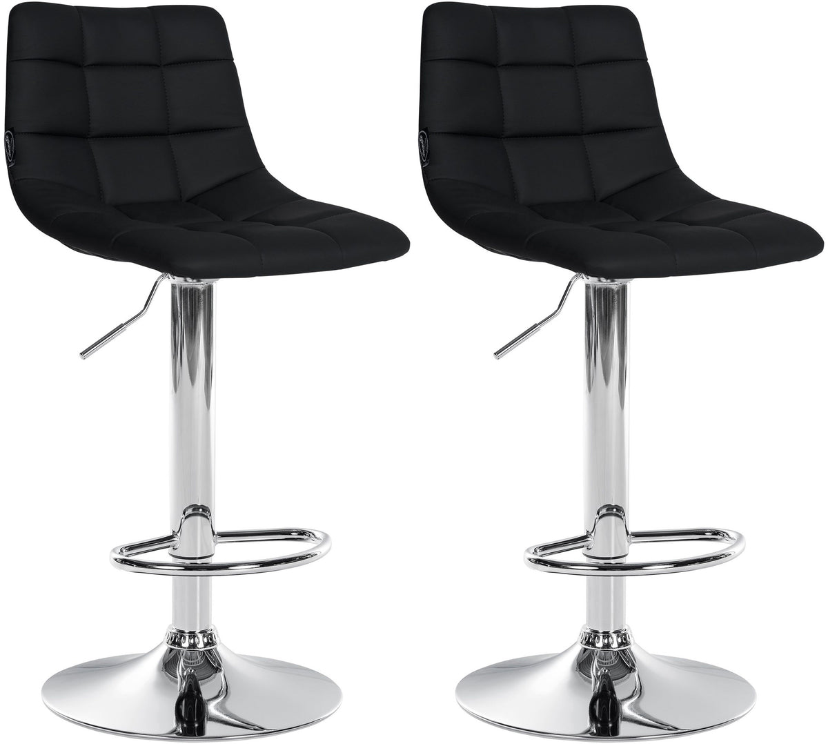 2er Set Barhocker Jerry Kunstleder chrom – Ansicht 17
