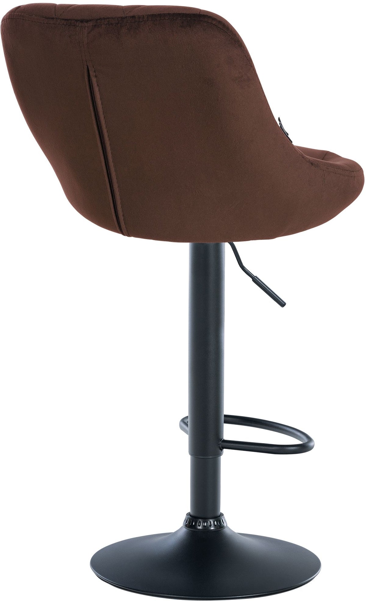 2er Set Barhocker Lazio Samt schwarz – Ansicht 14