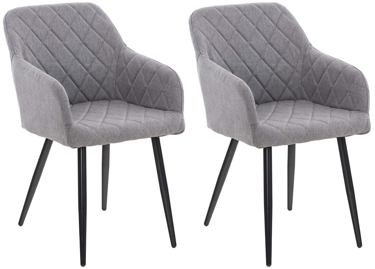 2er Set Esszimmerstuhl Shila Stoff – Ansicht 8