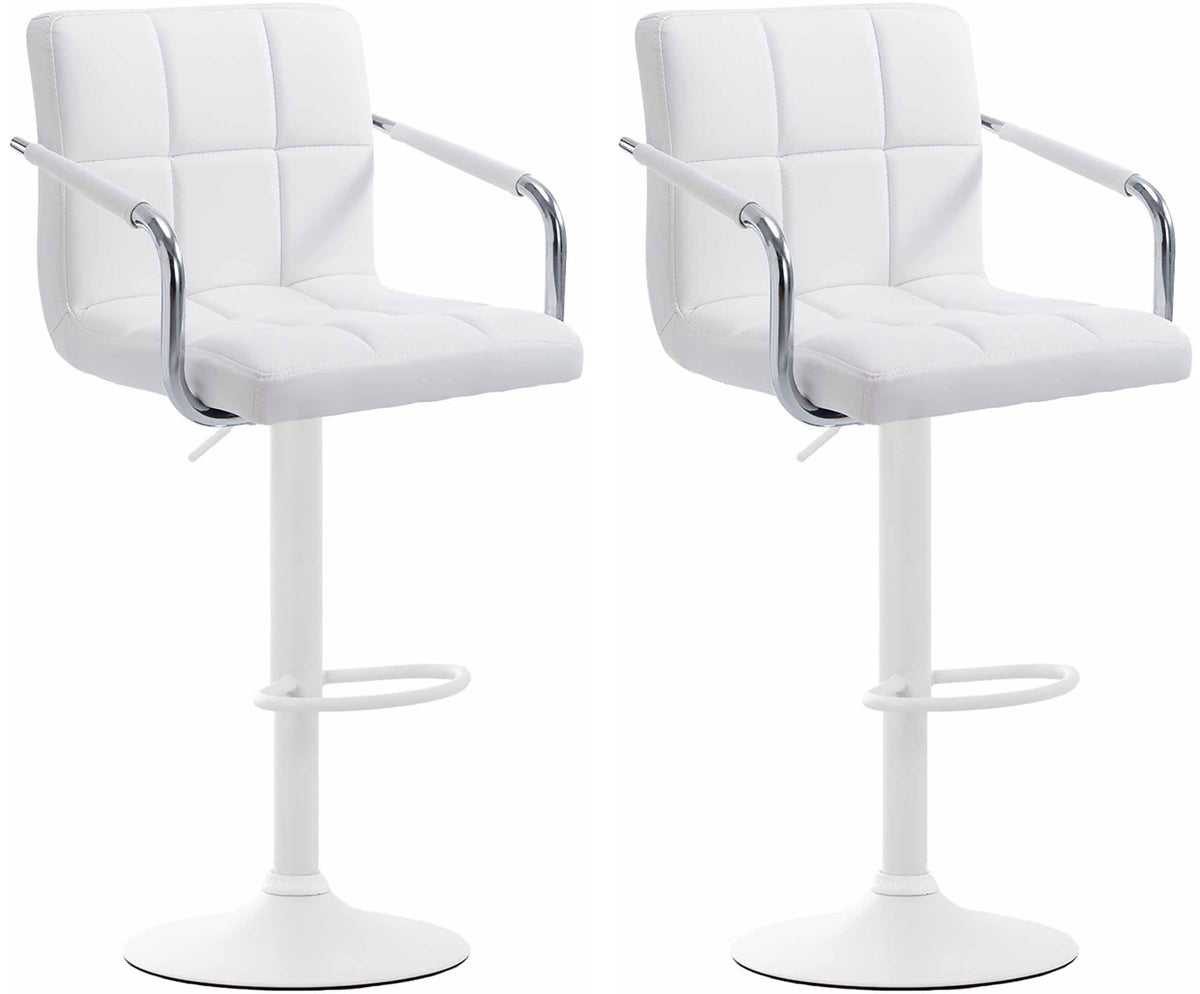 2er Set Barhocker Lucy V2 weiß – Ansicht 7