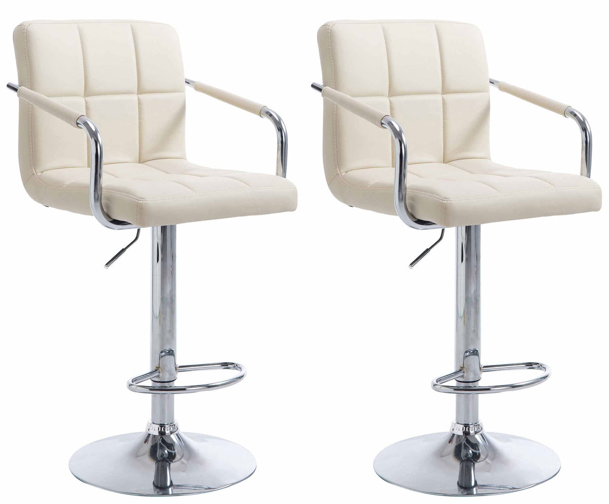 2er Set Barhocker Lucy V2 chrom – Ansicht 3