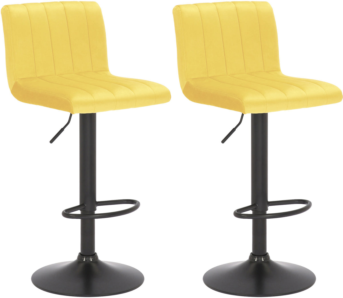 2er Set Barhocker Jamie Samt – Ansicht 15