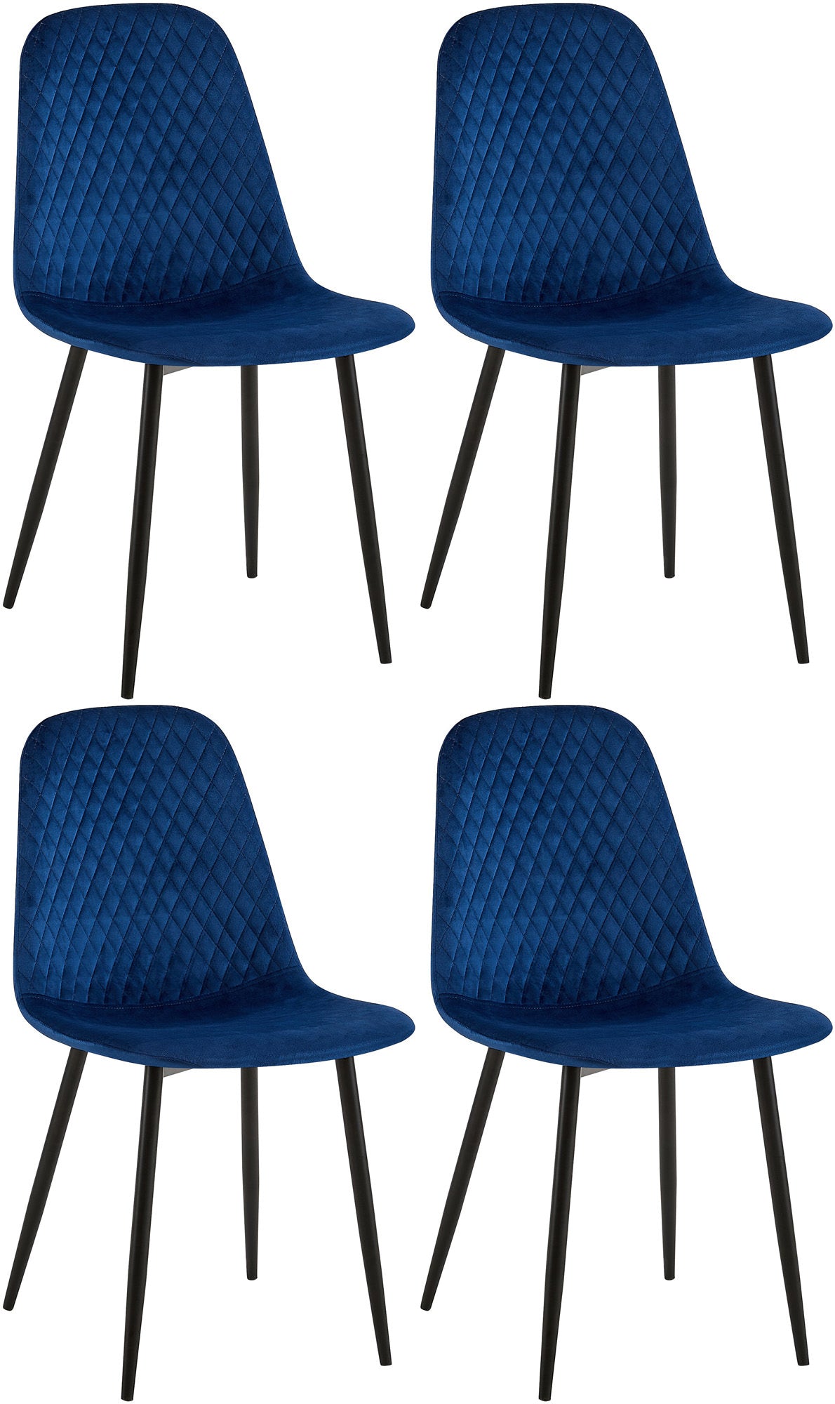 4er Set Stühle Giverny Samt – Ansicht 10