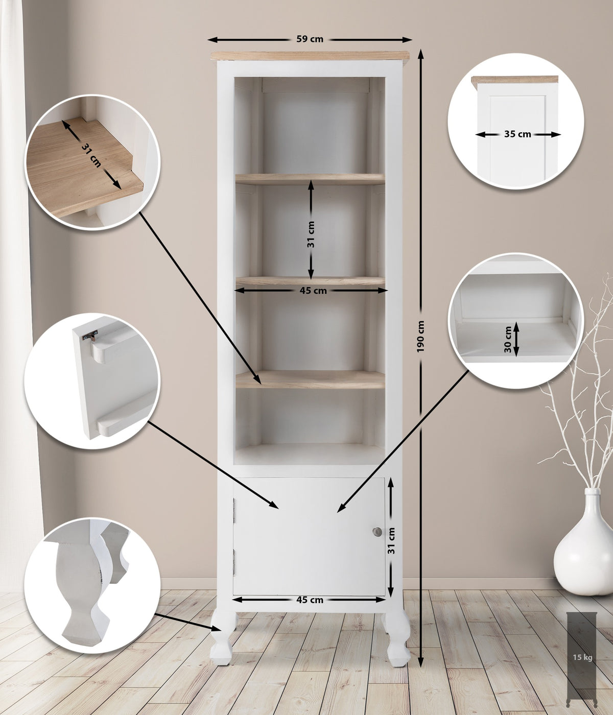 Bücherregal Dorma – Ansicht 2