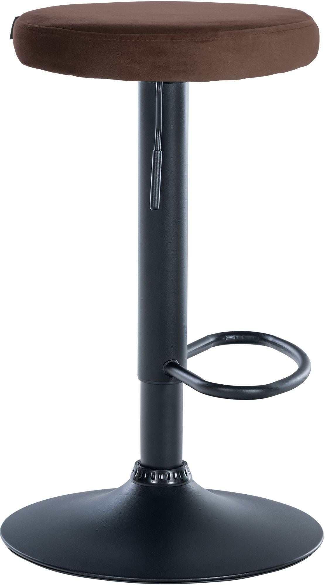 2er Set Barhocker Ponte Samt schwarz – Ansicht 12