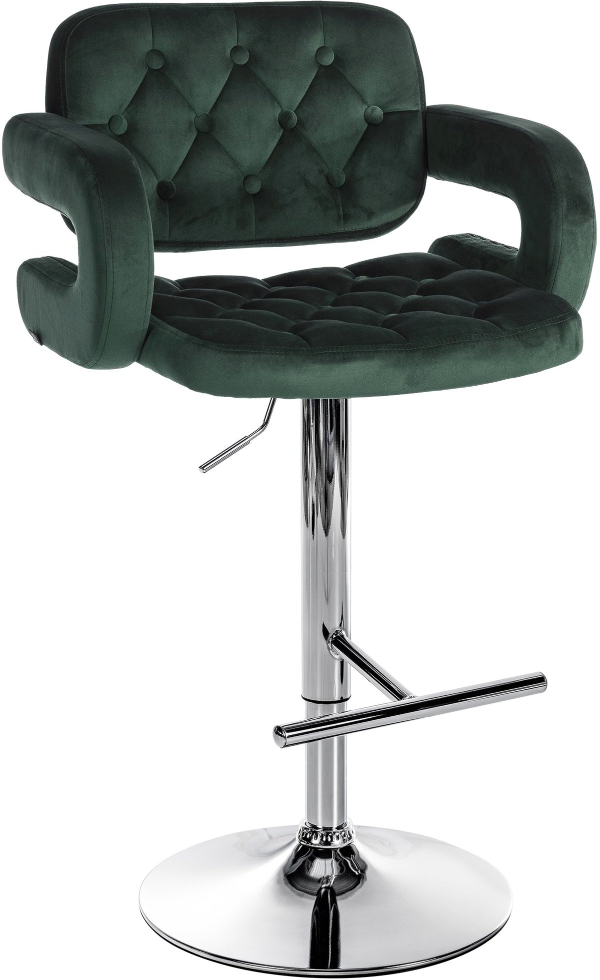 Barhocker Dublin Samt chrom