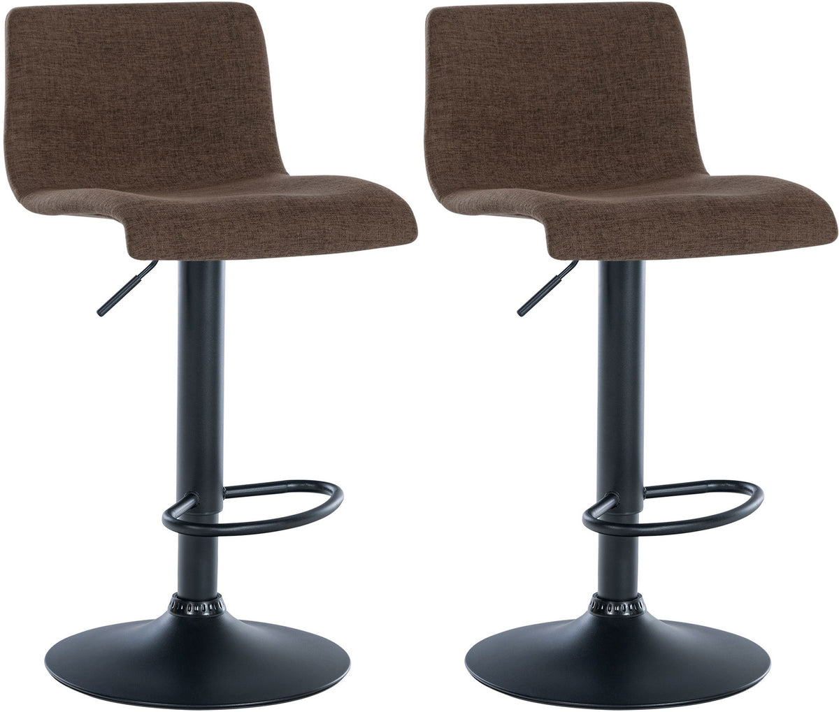 2er Set Barhocker Branford Stoff – Ansicht 9