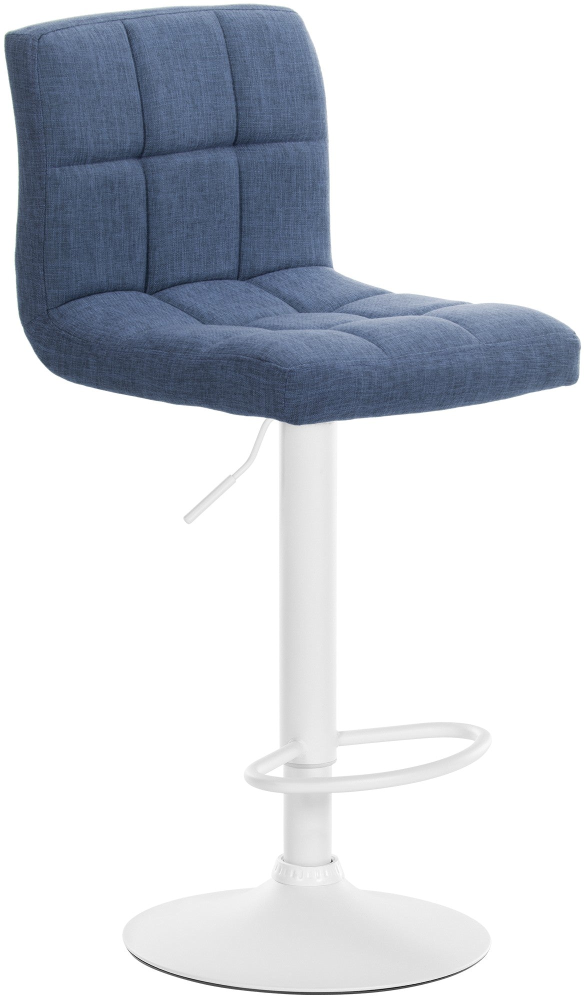2er Set Barhocker Calma Stoff weiß – Ansicht 3