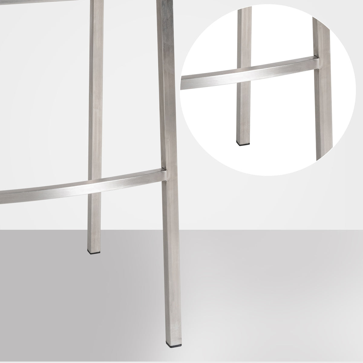 Barhocker Damaso E Samt mit 4-Fuß Gestell – Ansicht 5