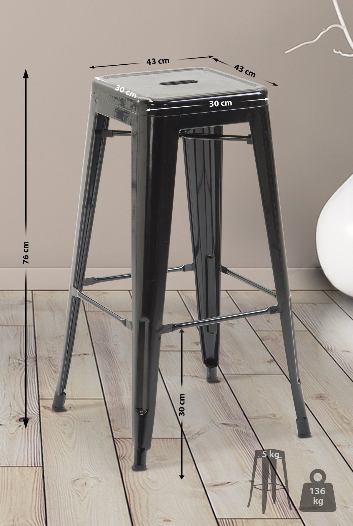 Barhocker Joshua V2 – Ansicht 2