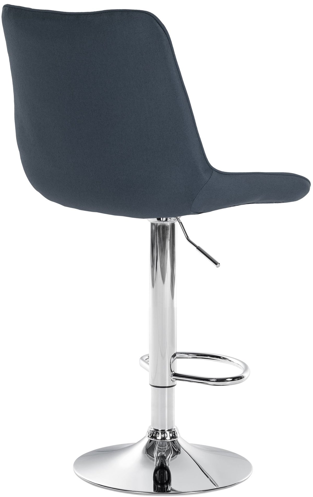 2er Set Barhocker Toni Stoff chrom – Ansicht 5