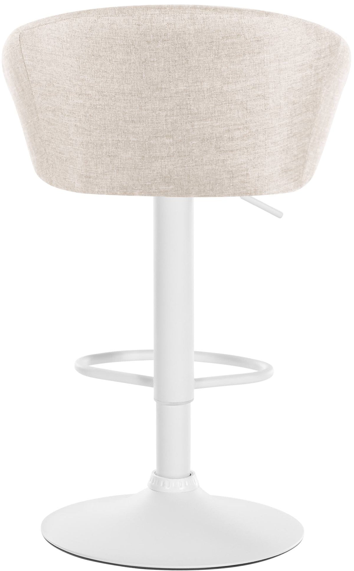 Barhocker Davie Stoff weiß – Ansicht 6