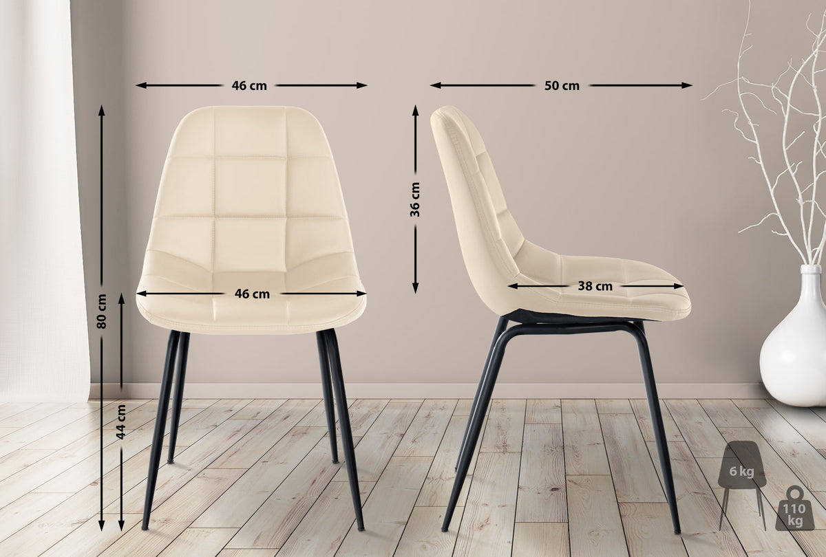 2er Set Stuhl Tom Kunstleder – Ansicht 20