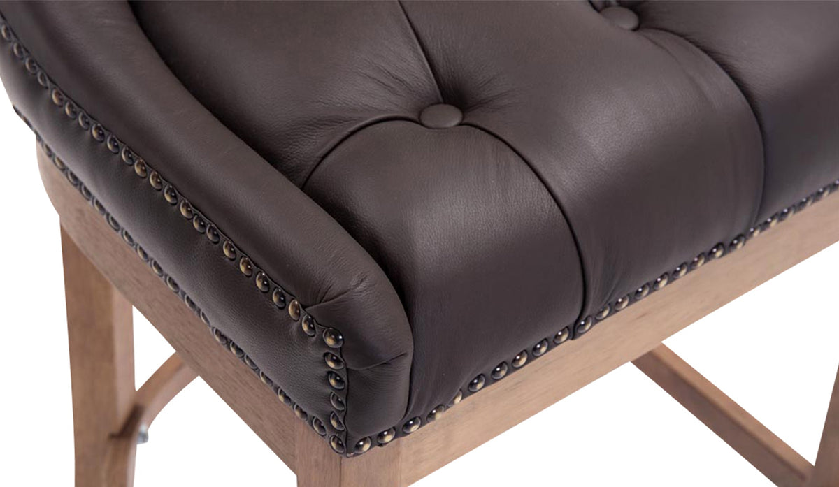 Barhocker Lakewood Echtleder, Antik-hell – Ansicht 11