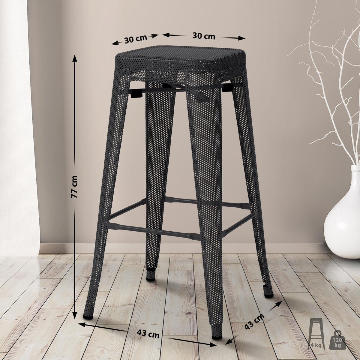 Barhocker Fletcher – Ansicht 10
