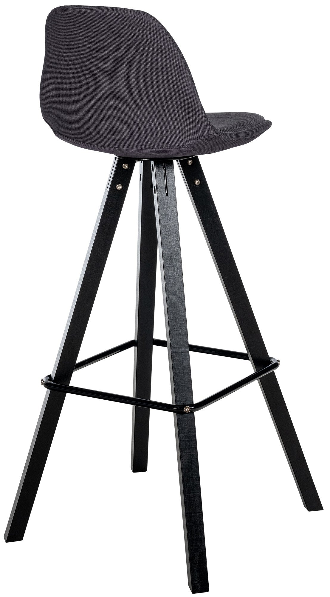 Barhocker Corbin Stoff Square schwarz – Ansicht 5