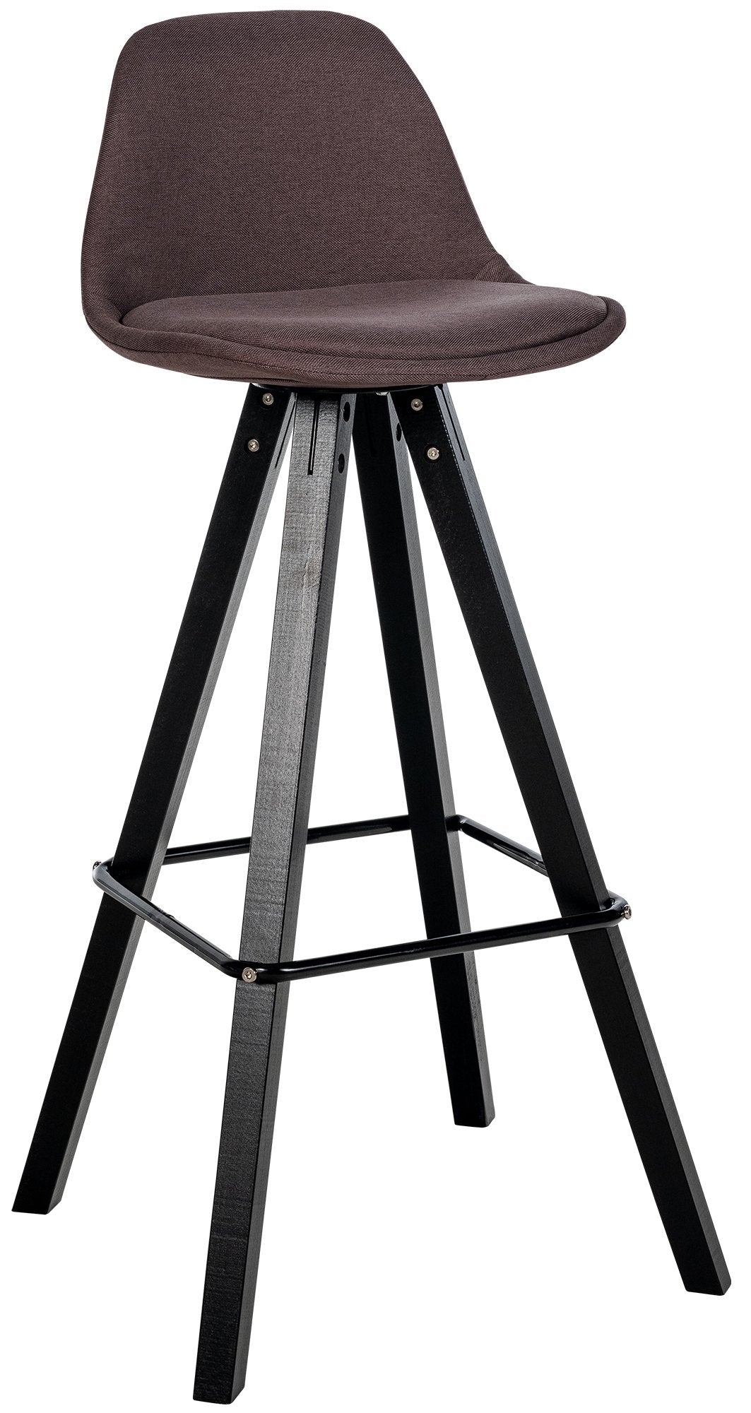 Barhocker Corbin Stoff Square schwarz – Ansicht 8