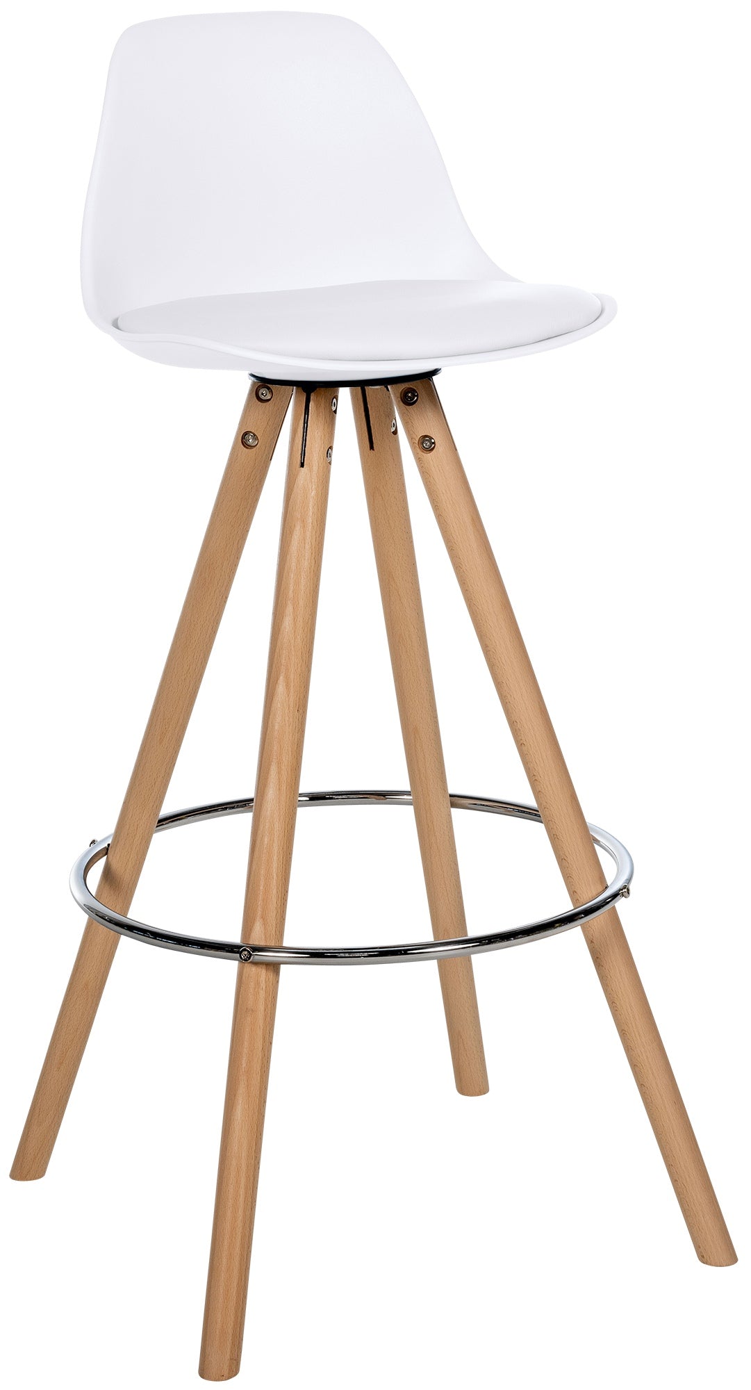 Barhocker Corbin Kunstleder Rund natura – Ansicht 8