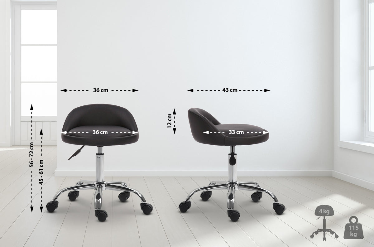 Arbeitshocker Teramo Kunstleder – Ansicht 10