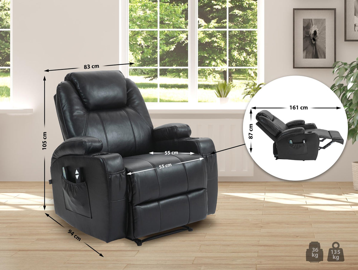 Sessel Hepler mit Massagefunktion Kunstleder – Ansicht 2