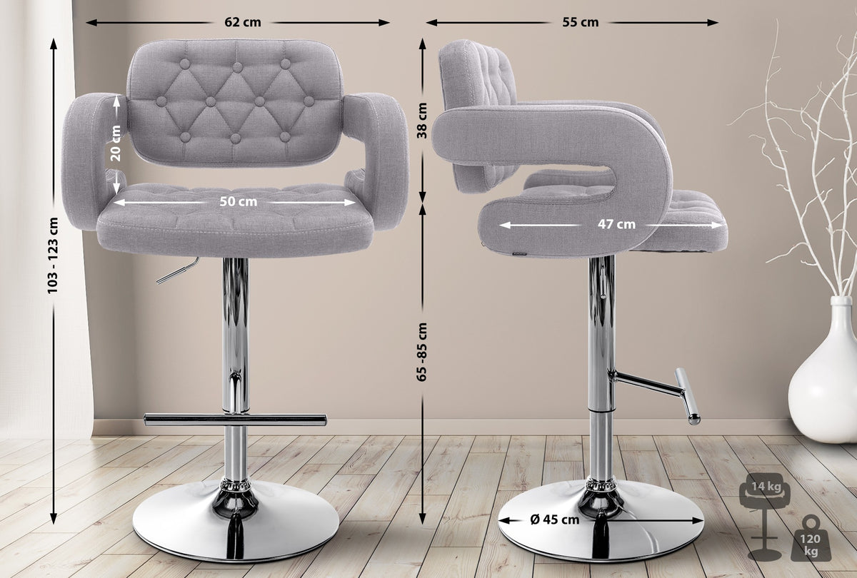 Barhocker Dublin STOFF C – Ansicht 9