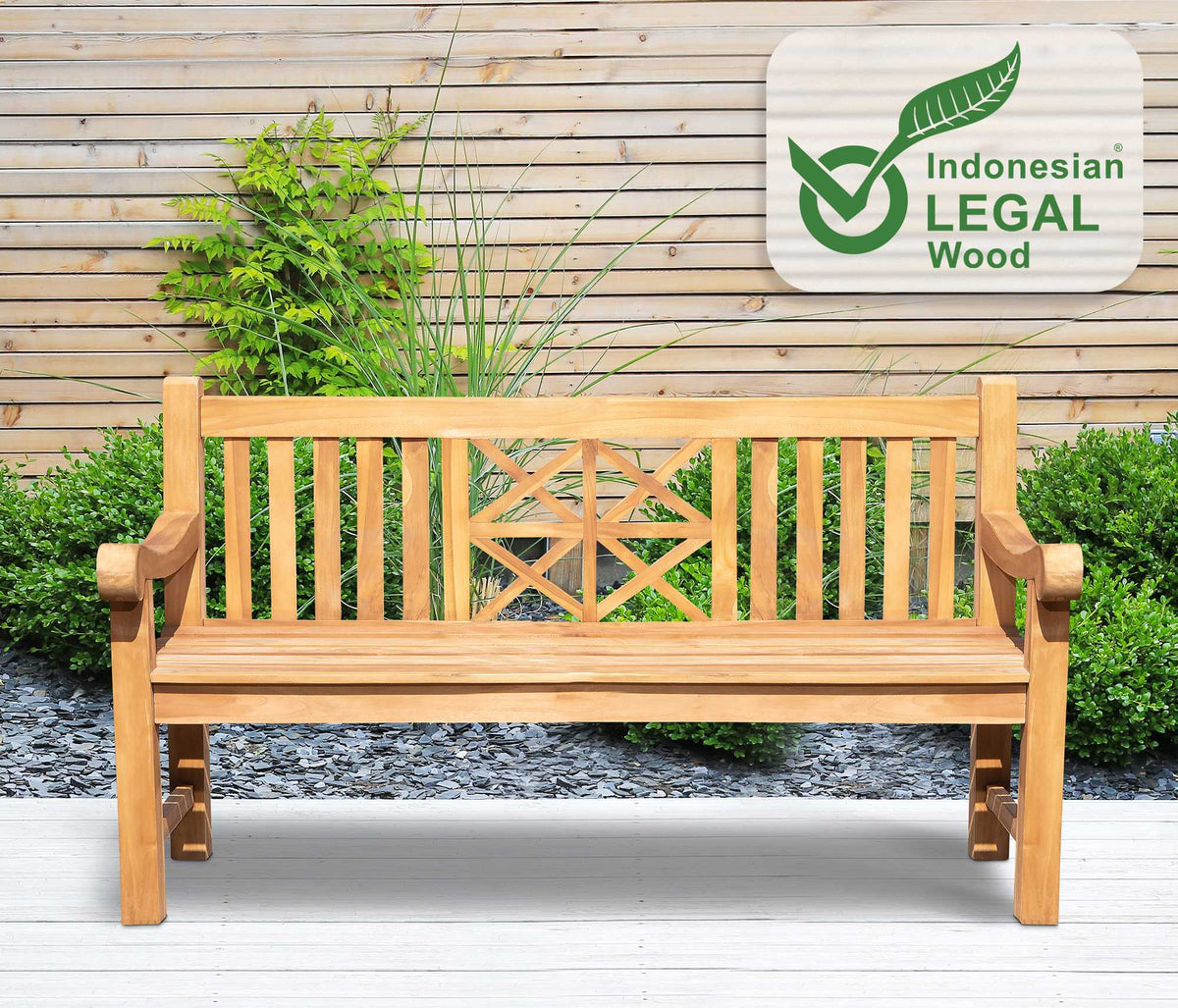 Teakbank Florida 150 cm – Ansicht 3