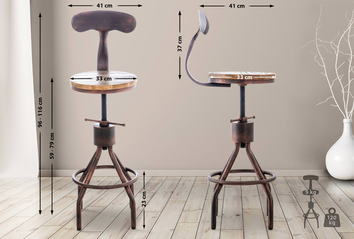 2er Set Barhocker Hanam – Ansicht 11