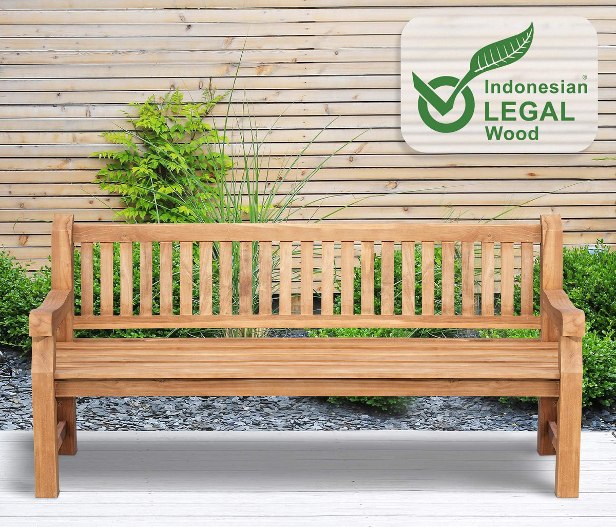 Teakbank Jackson V2 200 cm – Ansicht 4