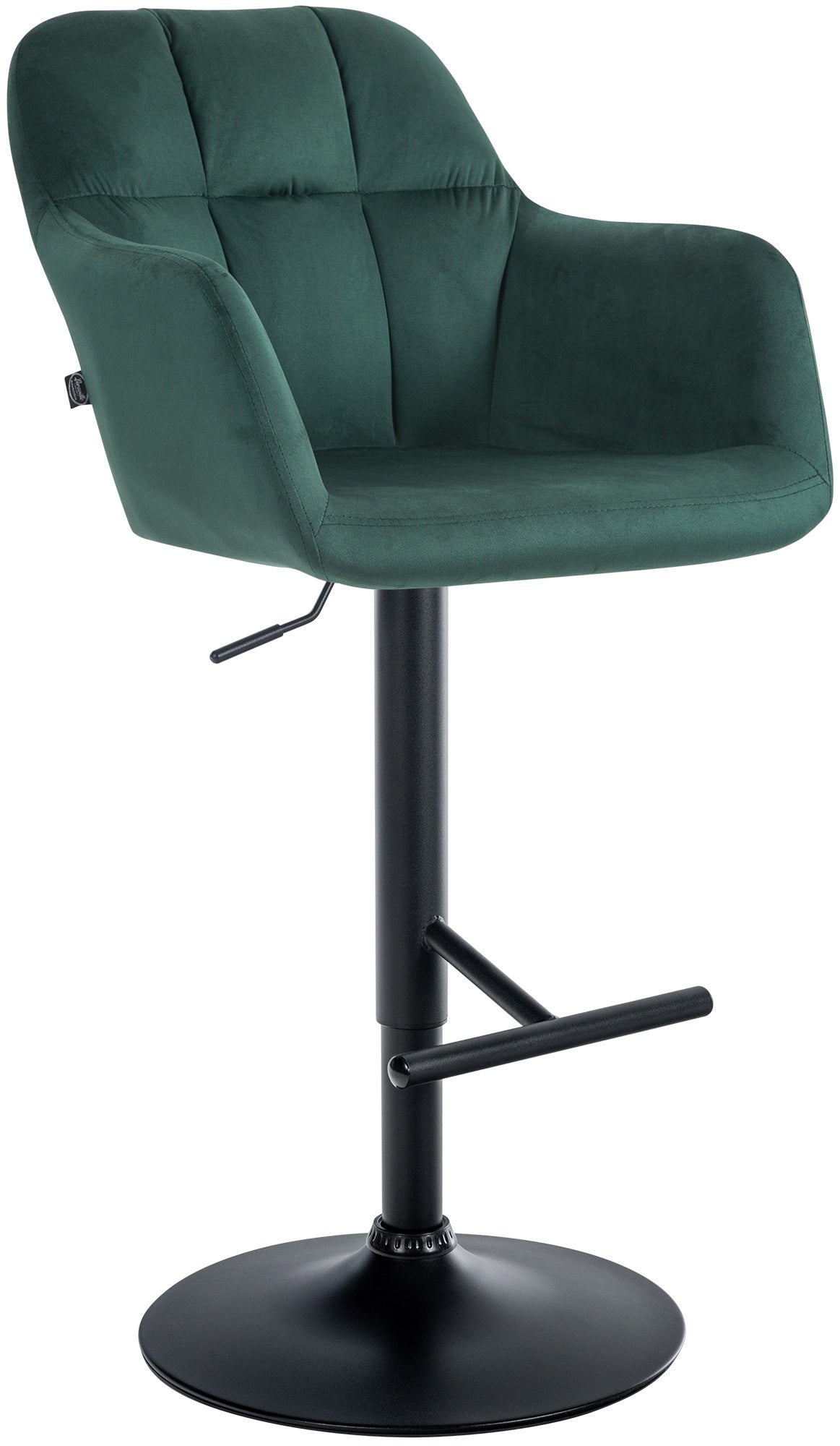 Barhocker Natoma Samt schwarz – Ansicht 17
